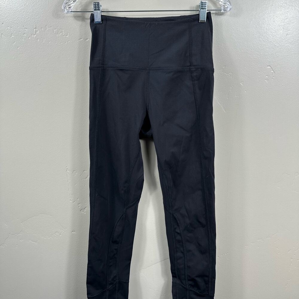 BuffBunny 7/8 High Rise Athletic Leggings Black Size Small